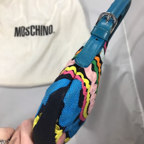 Rare 1990’s Moschino Multi Colores Handbag W/ COA - Picture 4 of 8